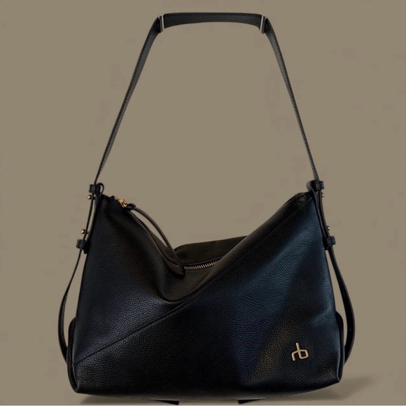 rag & bone Handbags - NWOT rag & bone Black Pebbled Leather Hobo Shoulder Bag
